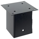 Podstawy słupków kwadratowe 4 szt. Antracyt 101x101 mm
