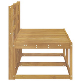 2 Sztuka Środkowa sofa ogrodowa Lite Drewno Akacji Biały