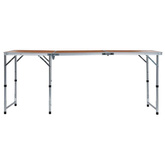 vidaXL Składany stolik turystyczny, aluminiowy, 180 x 60 cm