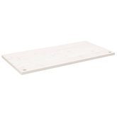 vidaXL Blat biurka, biały, 100x60x2,5 cm, lite drewno sosnowe