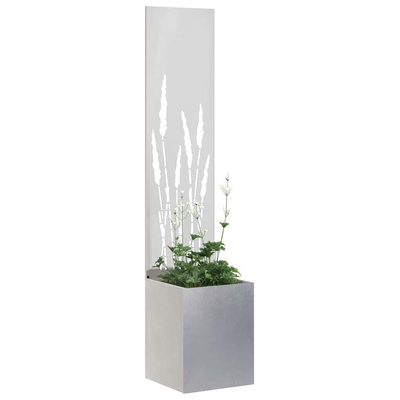 Ekran zapewniający prywatność w ogrodzie Srebrny 32 x 150 cm