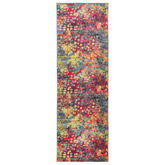 Chodnik dywanowy LESAKA kolorowy 50 x 150 cm Aksamit diamentowy