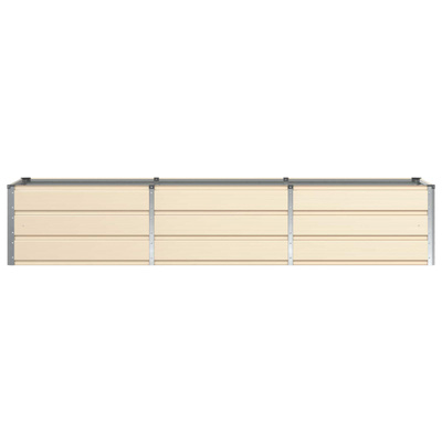 Donica Kość słoniowa 240 x 80 x 45 cm Stal
