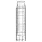 Łukowaty kosz gabionowy 100x30x100/120 cm, galwanizowane żelazo