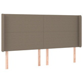 vidaXL Łóżko kontynentalne z materacem, taupe, tkanina, 180x200 cm wariant 9