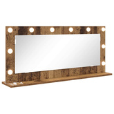 Lustro toaletowe Prostokątny Stare drewno 100 x 45 x 18 cm