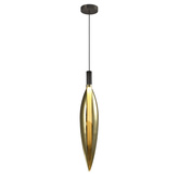 Lampa wisząca Nordic szklana tuba złota pojedyncza do salonu i sypialni