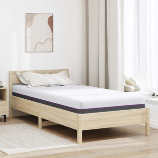 Materac z pianki memory Średni 100 x 200 cm Biały i szary