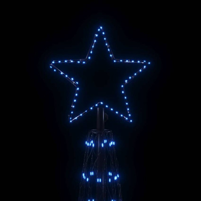 vidaXL Choinka stożkowa, 3000 niebieskich diod LED, 230x800 cm