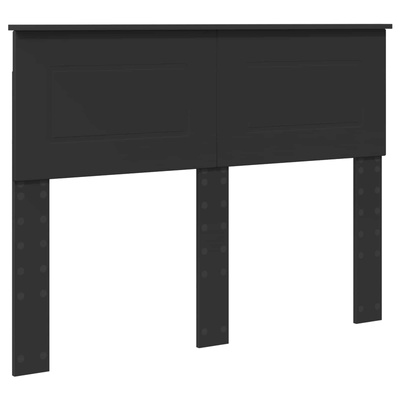Ramka łóżka Czarny 137 x 203 cm Drewno inżynieryjne