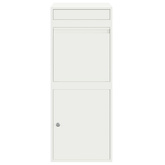 Skrzynka na przesyłki z drzwiami Biały 41 x 38 x 103 cm Stal