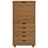 Rolkowa szafka 53 x 39 x 103 cm Lite drewno sosnowe