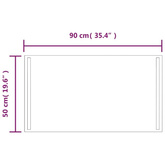 vidaXL Lustro łazienkowe z LED, 90x50 cm