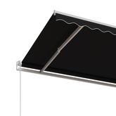 Automatycznie zwijana markiza, 400 x 350 cm, antracytowa