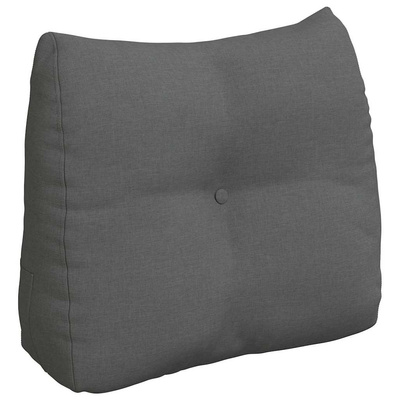 Poduszka na plecy Ciemnoszary 60 x 24 x 50 cm tkanina