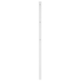 Metalowe wymienne wezgłowie, białe, 80 cm