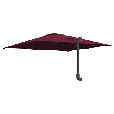 Parasolka ogrodowa Bordeaux Czerwony 248,5 x 247,5 x 160 cm