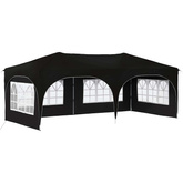 Namiot imprezowy rozkładany 575 x 288 x 245 cm Czarny