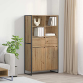 Bufet Dąb rzemieślniczy 81 x 36 x 150.5 cm Drewno inżynieryjne