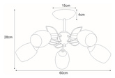 Lampa sufitowa K-JSL-6093/5 CHR z serii XENA KAJA