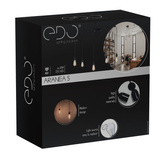 Lampa wisząca pająk ARANEA 5xE27 czarny EDO777188 EDO Solutions