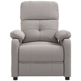 vidaXL Fotel masujący, taupe, tkanina model standard