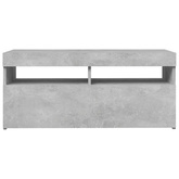 vidaXL Szafka pod TV z oświetleniem LED, szarość betonu, 90x35x40 cm