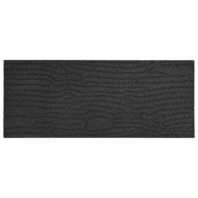 Kamień kroczący 6 pcs Czarny 60,5 x 25 x 2 cm Guma