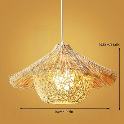 Lampa sufitowa wisząca z bambusa bali natural