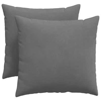 Poduszki na sofę 2 pcs Ciemnoszary 50 x 50 cm tkanina