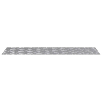 Stopień Prostokątny 4 pcs Srebrny 100 x 30 cm Aluminium