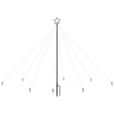 Choinka z lampek ułożonych w wodospad, 400 diod LED, 2,5 m vidaXL