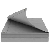 Plandeka z oczkami jasnoszary 3 x 5 m 180 gsm PE