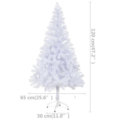 vidaXL Sztuczna choinka z lampkami i bombkami, 120 cm, 230 gałązek wariant 6