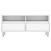 Szafka pod TV, biała, 100x34,5x44,5 cm, materiał drewnopochodny vidaXL
