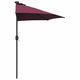 Parasolka ogrodowa Bordeaux Czerwony 294 x 150 x 223 cm