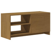 vidaXL Szafka pod TV, miodowy brąz, 80x31x39 cm, drewno sosnowe