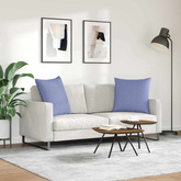 Poduszki na sofę 2 pcs Niebieski dżins 80 x 80 cm tkanina