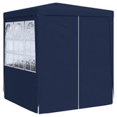 vidaXL Namiot imprezowy ze ściankami, 2x2 m, niebieski, 90 g/m²