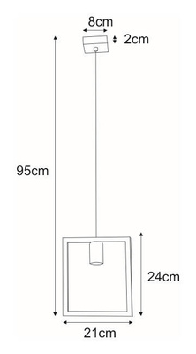 Lampa wisząca K-4030 z serii LAVAYA