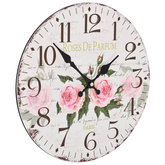 vidaXL Zegar ścienny w stylu vintage, kwiat, 30 cm