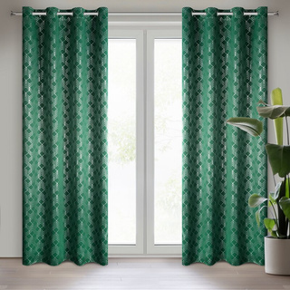 Zasłona Poli zielona 140x250