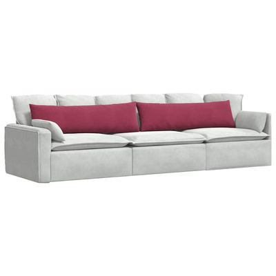 Poduszki na sofę 2 pcs Czerwone wino 145 x 40 cm