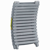 vidaXL Leżak, przecierany szary, lite drewno akacjowe