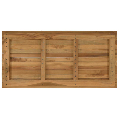 Blat stołu 100 x 50 x 3,5 cm Prostokątny Lite drewno teakowe