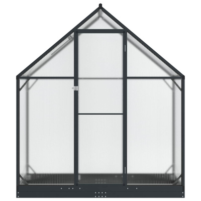 Szklarnia Ogrodowa z drzwiami antracytowy 183,5 x 63,5 x 207 cm
