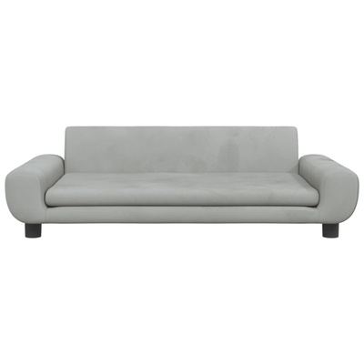 vidaXL Legowisko dla psa, jasnoszare, 100x54x33 cm, aksamitne