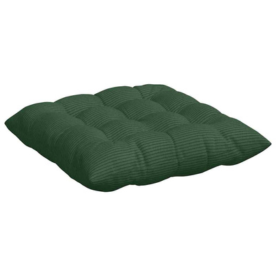 Poduszki na siedziska 4 pcs Ciemna zieleń 40 x 40 x 6 cm