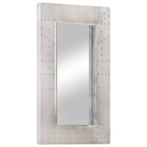 vidaXL Lustro ścienne w stylu Aviator, 80x50 cm, metalowe