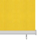 vidaXL Roleta zewnętrzna, 100x140 cm, żółta, HDPE